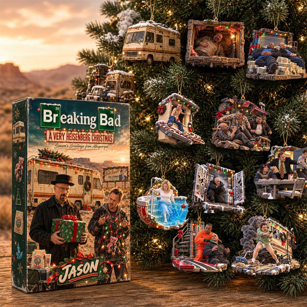 Breaking Bad Advent Calendar Crime Drama Christmas Ornaments Breaking Bad Merch Movie Fan Gifts