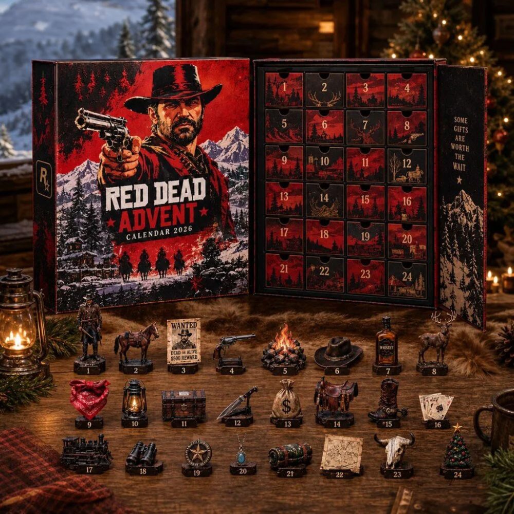 Red Dead Redemption 2 2026 Advent Calendar Christmas Tree Ornaments Red Dead Merch Holiday Gift