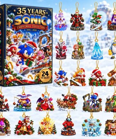 Sonic The Hedgehog 35Th Anniversary Christmas Advent Calendar Holiday Ornaments Gift For Gamers