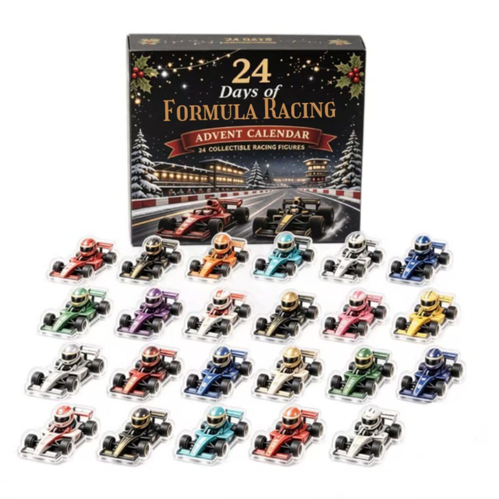 24 Days Of Formula Racing Advent Calendar Christmas Ornaments Best Gift For Racing Fans