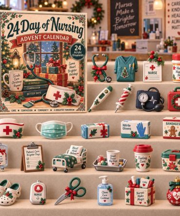24 Days Of Nursing Advent Calendar Medical Christmas Ornaments Xmas Gift For Nurse Lover