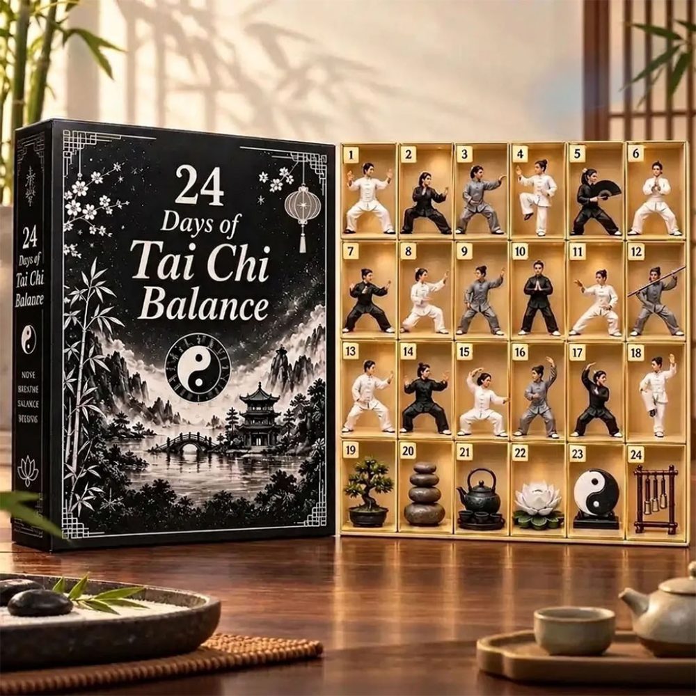 24 Days Of Tai Chi Balance Advent Calendar Christmas Ornaments Holiday Gift For Dad