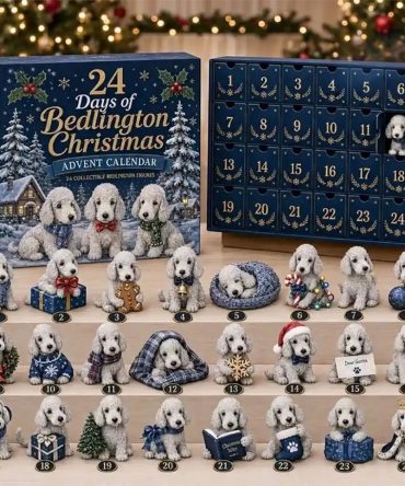 Bedlington Terrier Christmas Advent Calendar 2026 Holiday Ornaments Bedlington Terrier Fan Gift