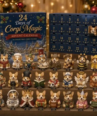 British Corgis Magic Advent Calendar 2026 Christmas Tree Ornaments Gift For Corgi Lovers