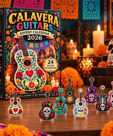 Calavera Guitar Advent Calendar 2026 Holiday Ornaments Dia De Los Muertos Gifts Decorations