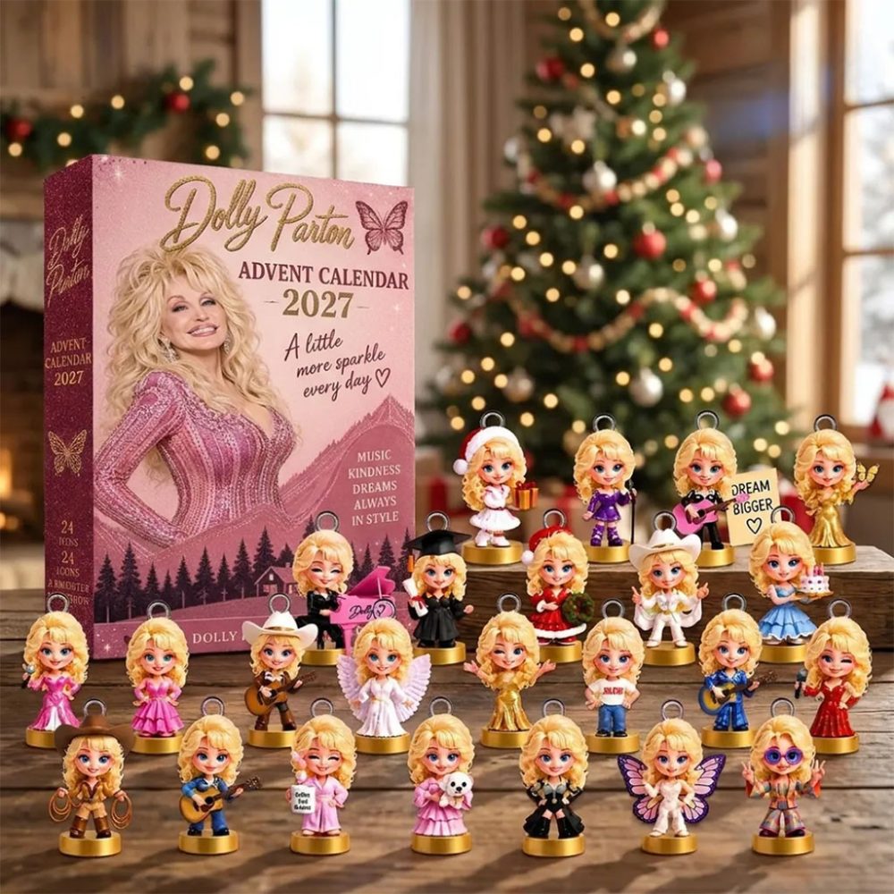 Dolly Parton 2027 Advent Calendar Christmas Ornaments Dolly Parton Merch Music Themed Gifts