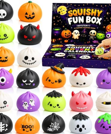 Dumpling Halloween Advent Calendar 2026 Spooky Ornaments Surprise Box Gift For Kids