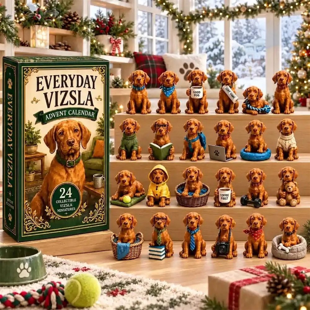 Everyday Vizsla Dog Advent Calendar 2026 Christmas Tree Ornaments Gift For Vizsla Dog Lovers