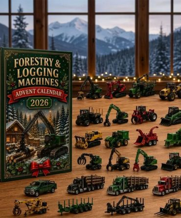 Forestry And Logging Machines 2026 Advent Calendar Christmas Tree Ornaments Gift For Son