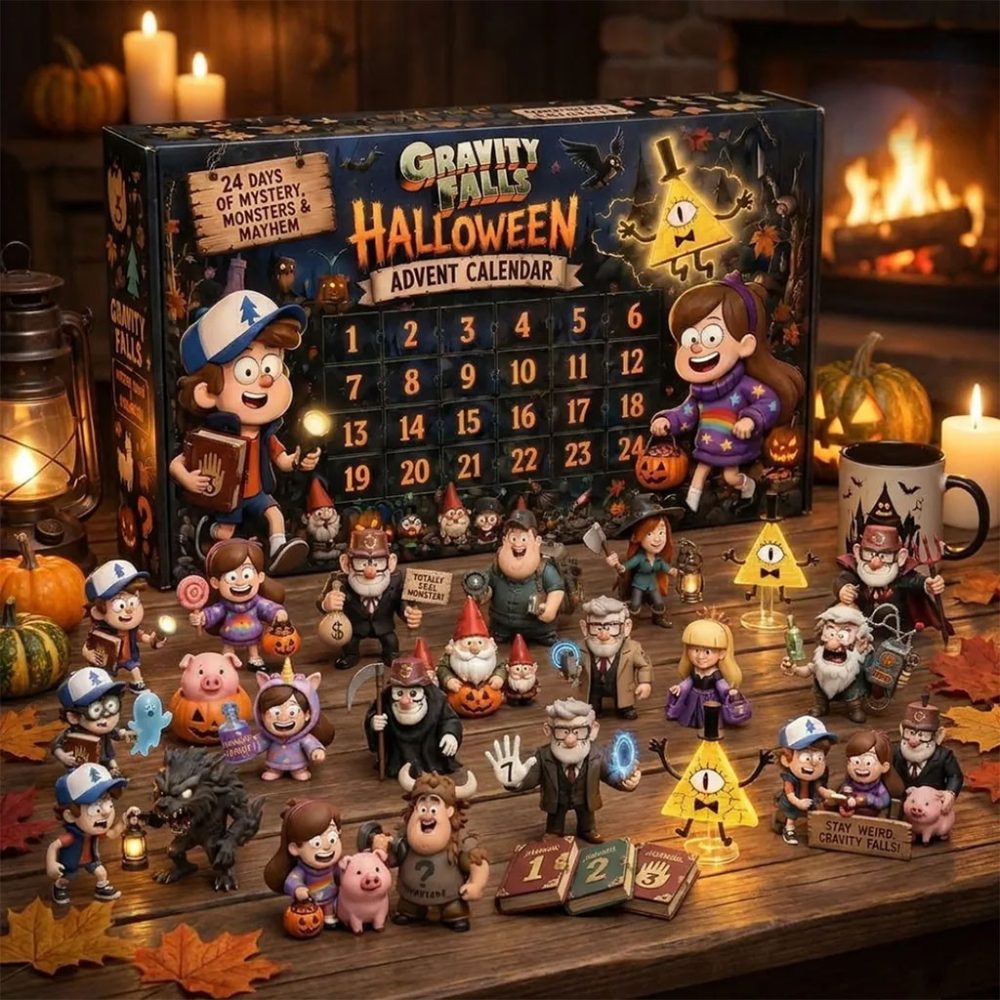 Gravity Falls Halloween Advent Calendar 2026 Spooky Ornaments Gift For Halloween Lovers