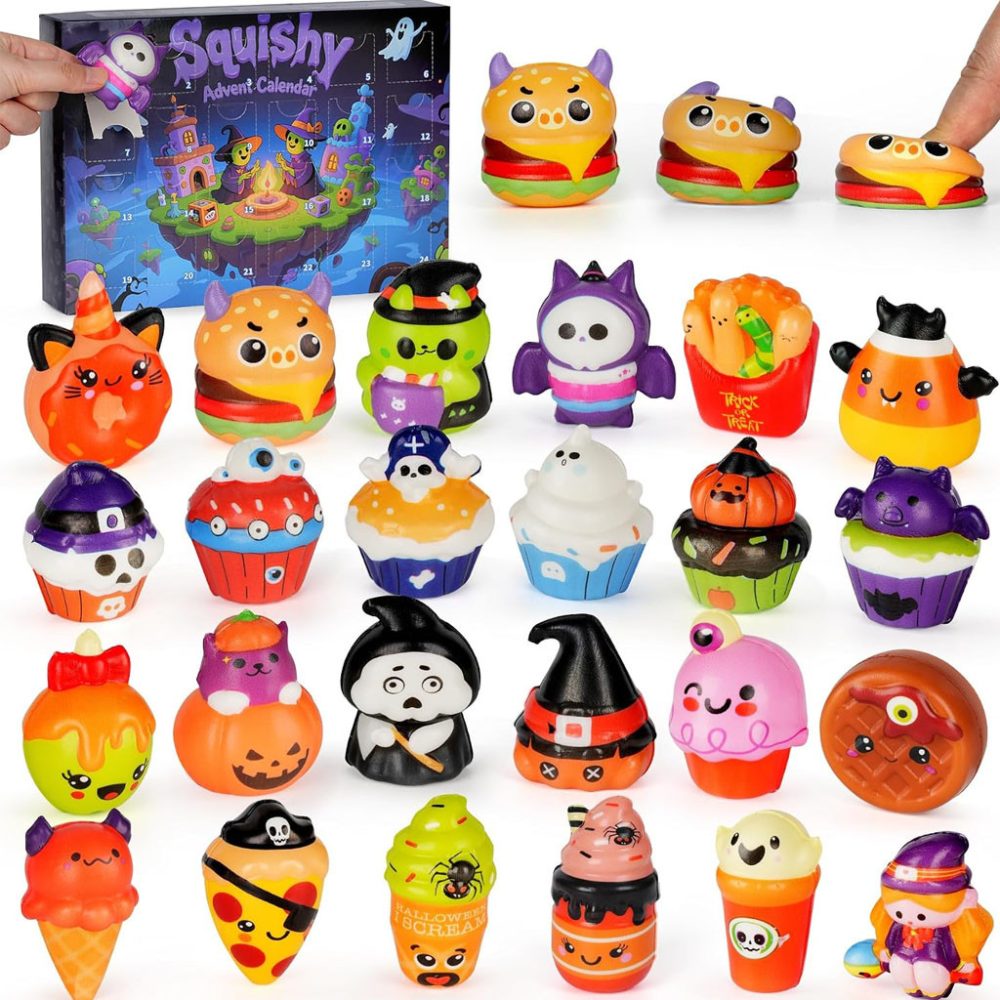 Halloween Advent Calendar 2026 Food Slow Rising Ornaments Spooky Gifts For Kids