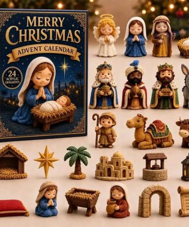 Holy Night Nativity Merry Christmas Advent Calendar 2026 Holiday Ornaments Gift For Christian