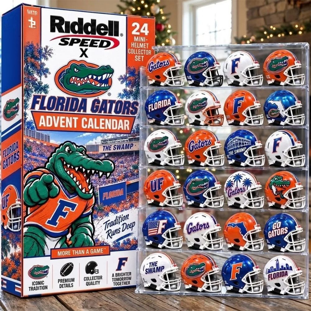 Riddell Florida Gators Speed Mini Helmet Advent Calendar Christmas Ornaments Football Fan Gifts