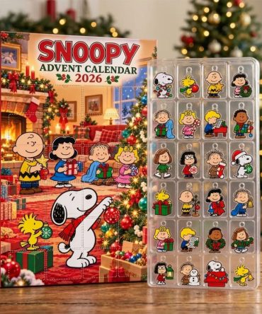 Snoopy Peanuts Christmas Advent Calendar Christmas Tree Ornament Countdown Box Snoopy Merch