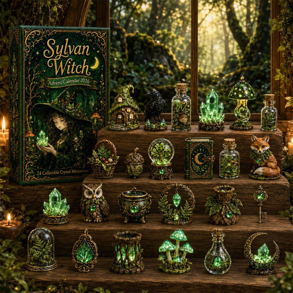 Sylvan Witch Forest Magic Advent Calendar Holiday Ornament Best Gift For Halloween