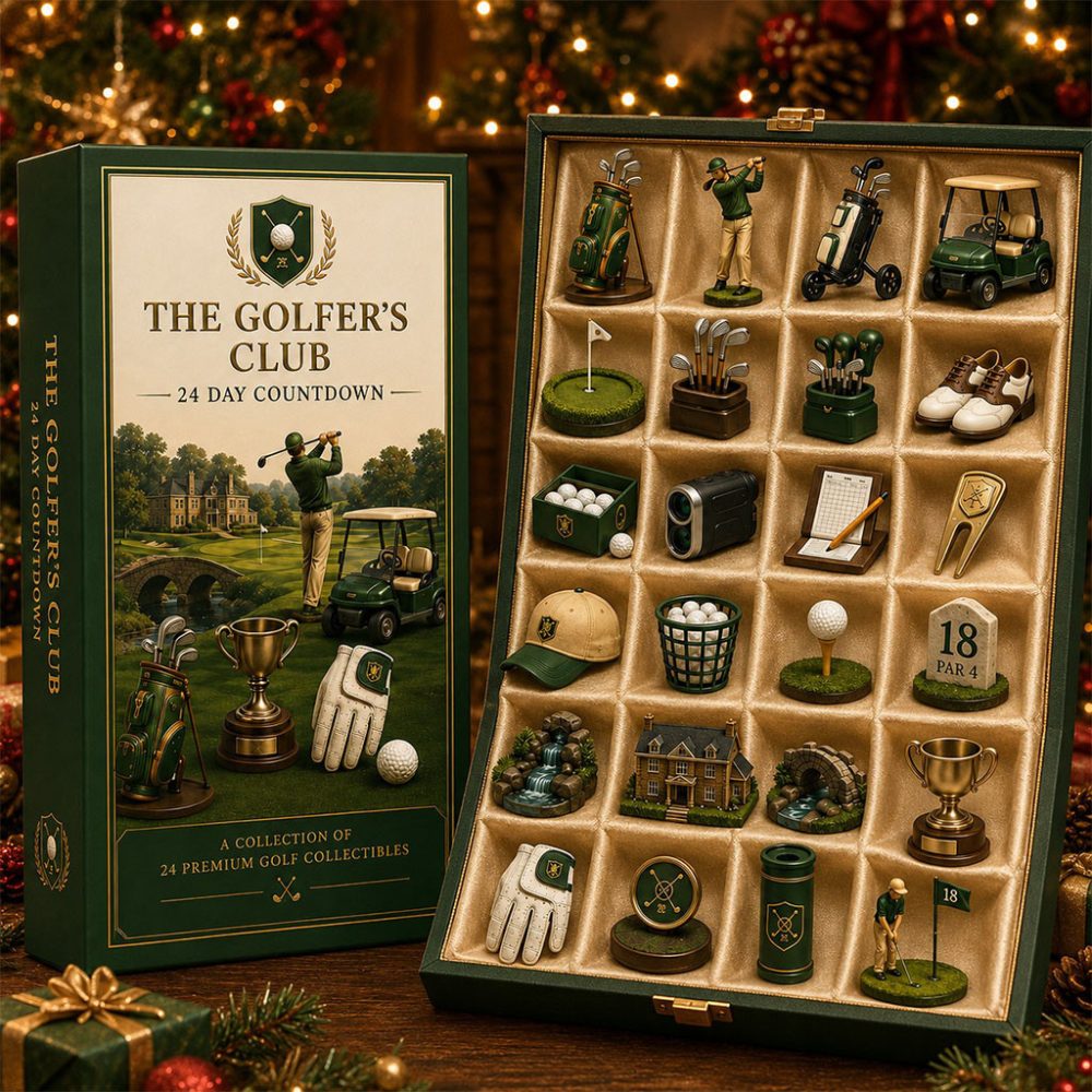 The Golfer'S Club Advent Calendar 24 Days Of Golf Christmas Ornaments Gift For Golf Lovers