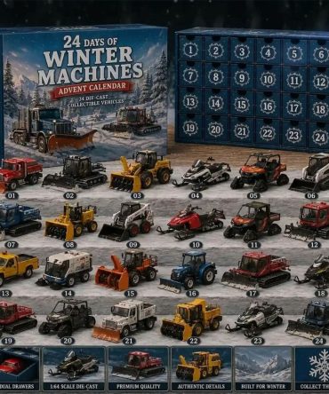 Winter Machines Advent Calendar 2026 Heavy Equipment Diecast Christmas Ornaments Xmas Gifts