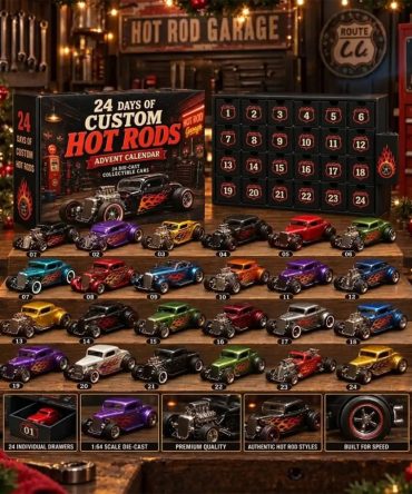 Custom Hot Rod Advent Calendar 2026 American Car Legends Christmas Ornaments Gift For Xmas