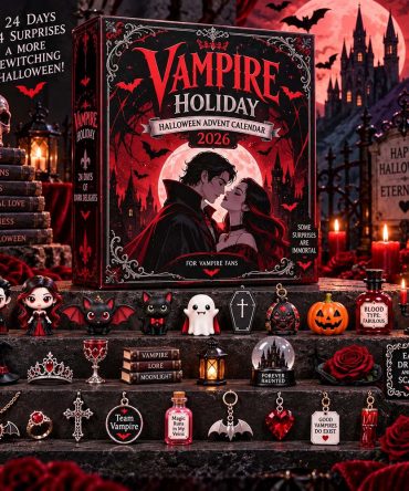 Vampire Holiday Halloween Advent Calendar Holiday Countdown Decor Gifts For Halloween, 3D Acrylic Collectibles