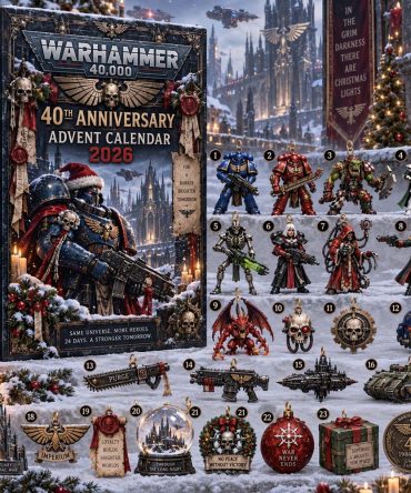 Warhammer 40000 40Th Anniversary Advent Calendar Xmas Calendar Countdown Gifts For Gamer, 3D Acrylic Collectibles