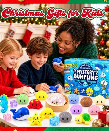 Christmas Mystery Dumpling 2026 Advent Calendar Christmas Advent Calendar Best Xmas Gift Ever, 3D Acrylic Collectibles