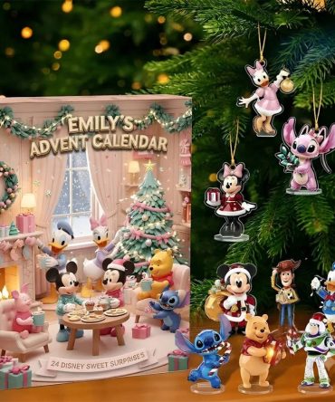 Personalized Disney Characters Advent Calendar Sweet Christmas Ornament Gift For Disney Lovers