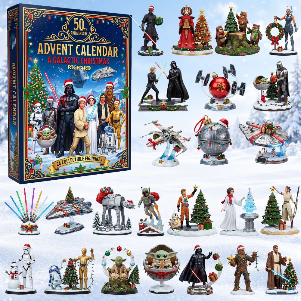 Personalized Star Wars Galactic Christmas Advent Calendar Xmas Tree Ornaments Star Wars Merch