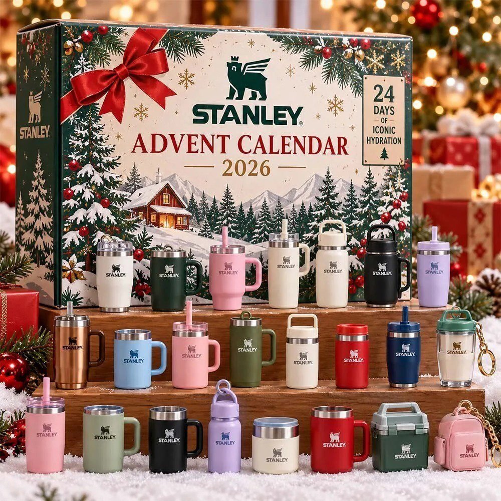 Stanley Advent Calendar 2026 Christmas Countdown Merch Gift Ideas For Fans, 3D Acrylic Collectibles