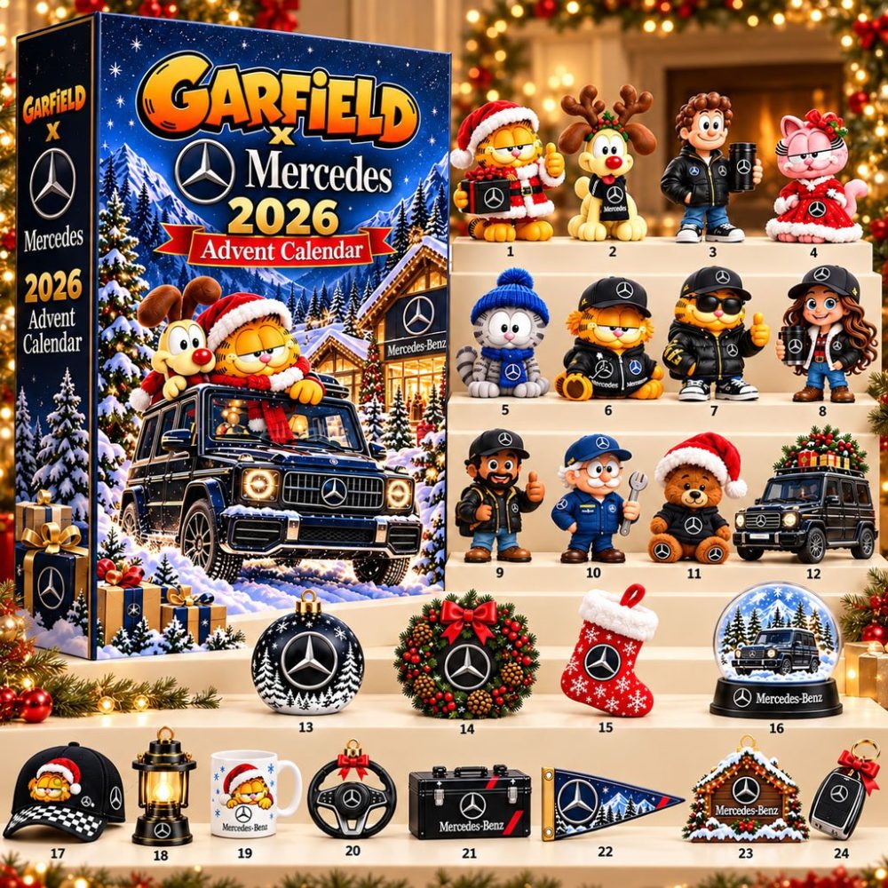 Garfield X Merc 2026 Christmas Advent Calendar Holiday Countdown Christmas Ornaments Collection