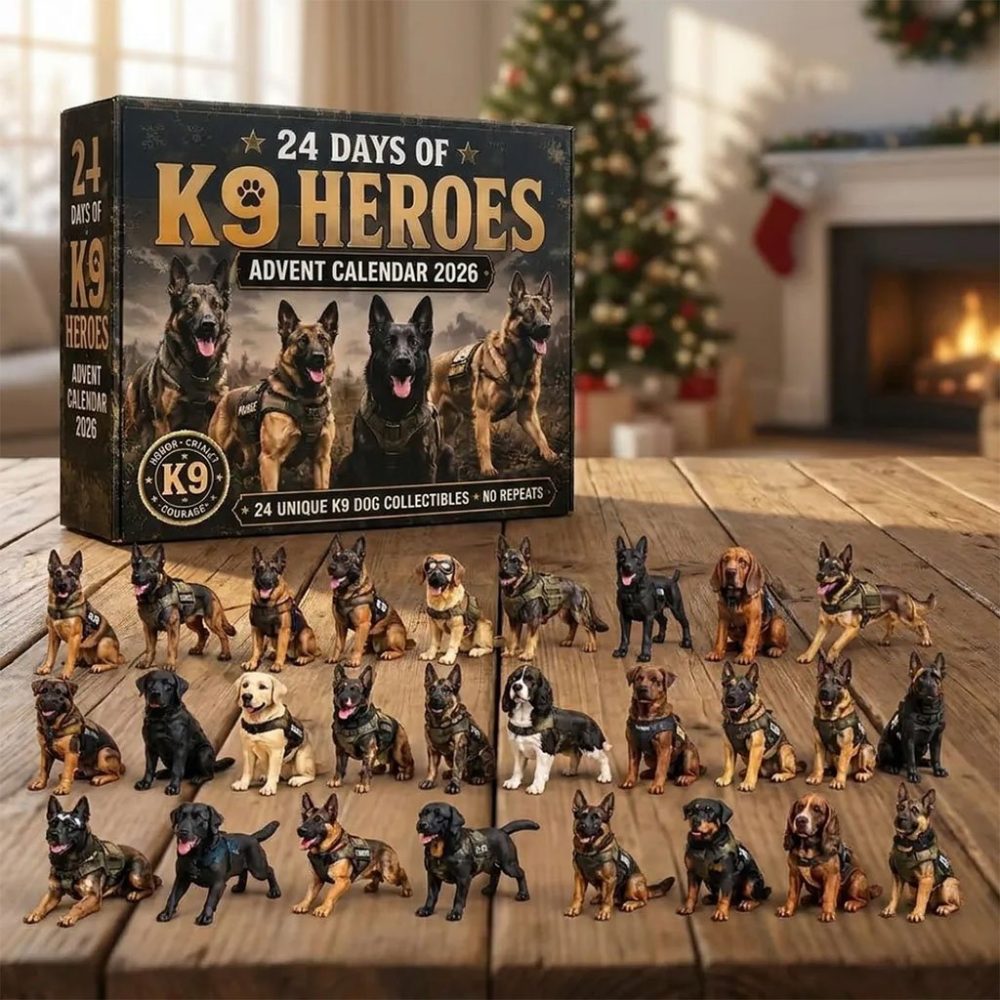 K9 Heroes Advent Calendar 2026 Christmas Countdown Police Dog Xmas Tree Ornaments Gifts