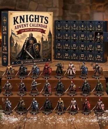 Medieval Knights Advent Calendar 2026 Christmas Countdown Fantasy Warrior Xmas Tree Ornaments
