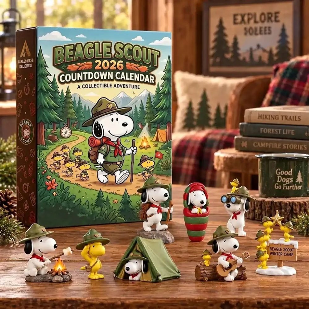 Peanuts Snoopy Beagle Scout 2026 Advent Calendar Christmas Countdown Cute Cartoon Ornaments