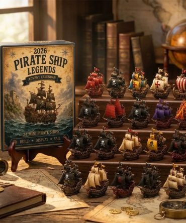 Pirate Ship Legends 2026 Advent Calendar Christmas Countdown Nautical Adventure Xmas Ornaments