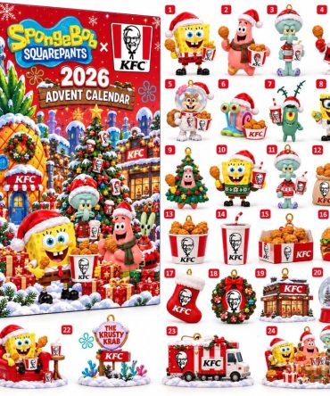Spongebob Squarepants Kfc Christmas 2026 Advent Calendar Christmas Ornament Collection Decor
