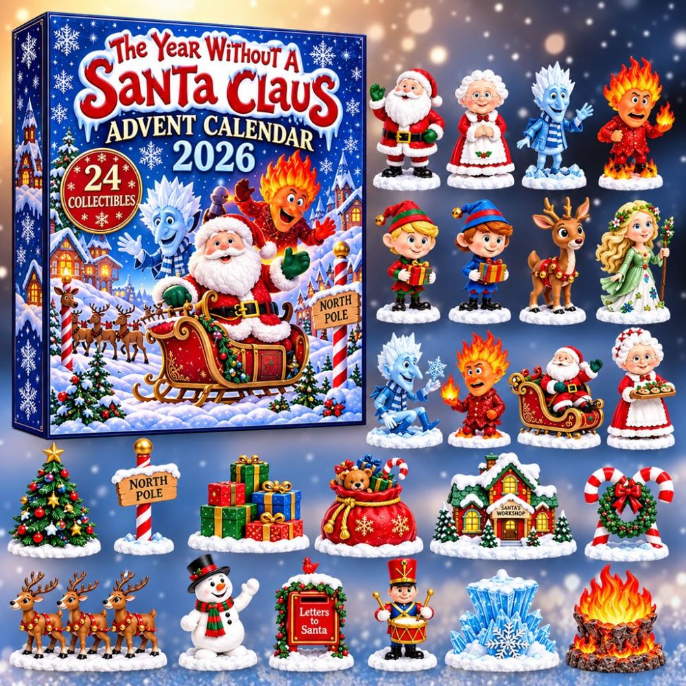 The Year Without A Santa Claus Advent Calendar 2026 Christmas Ornament Countdown Friends Gifts