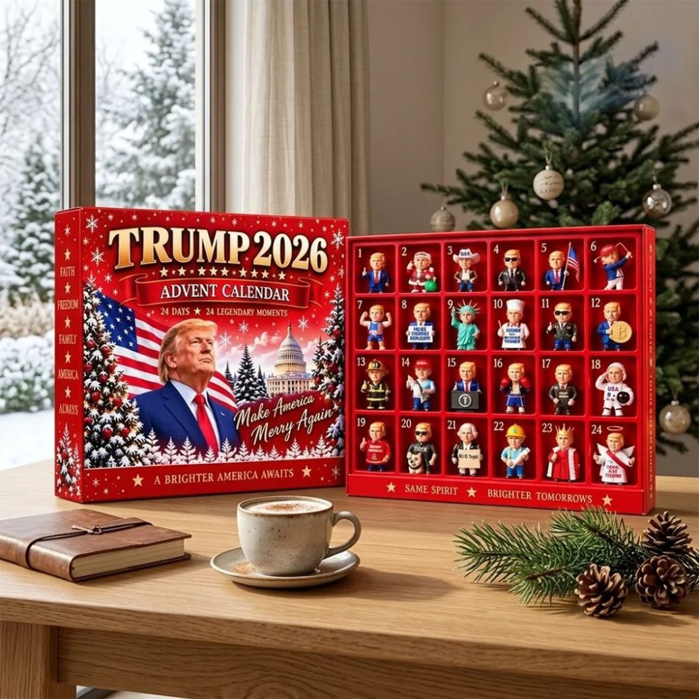 Trump 2026 Advent Calendar Christmas Countdown Political Christmas Ornaments Trump Merch