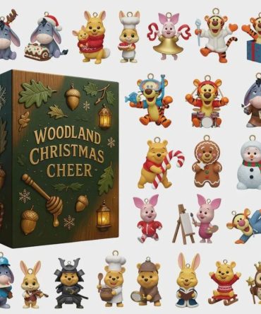 Winnie The Pooh Christmas Advent Calendar 2026 Holiday Countdown Cute Cartoon Ornaments