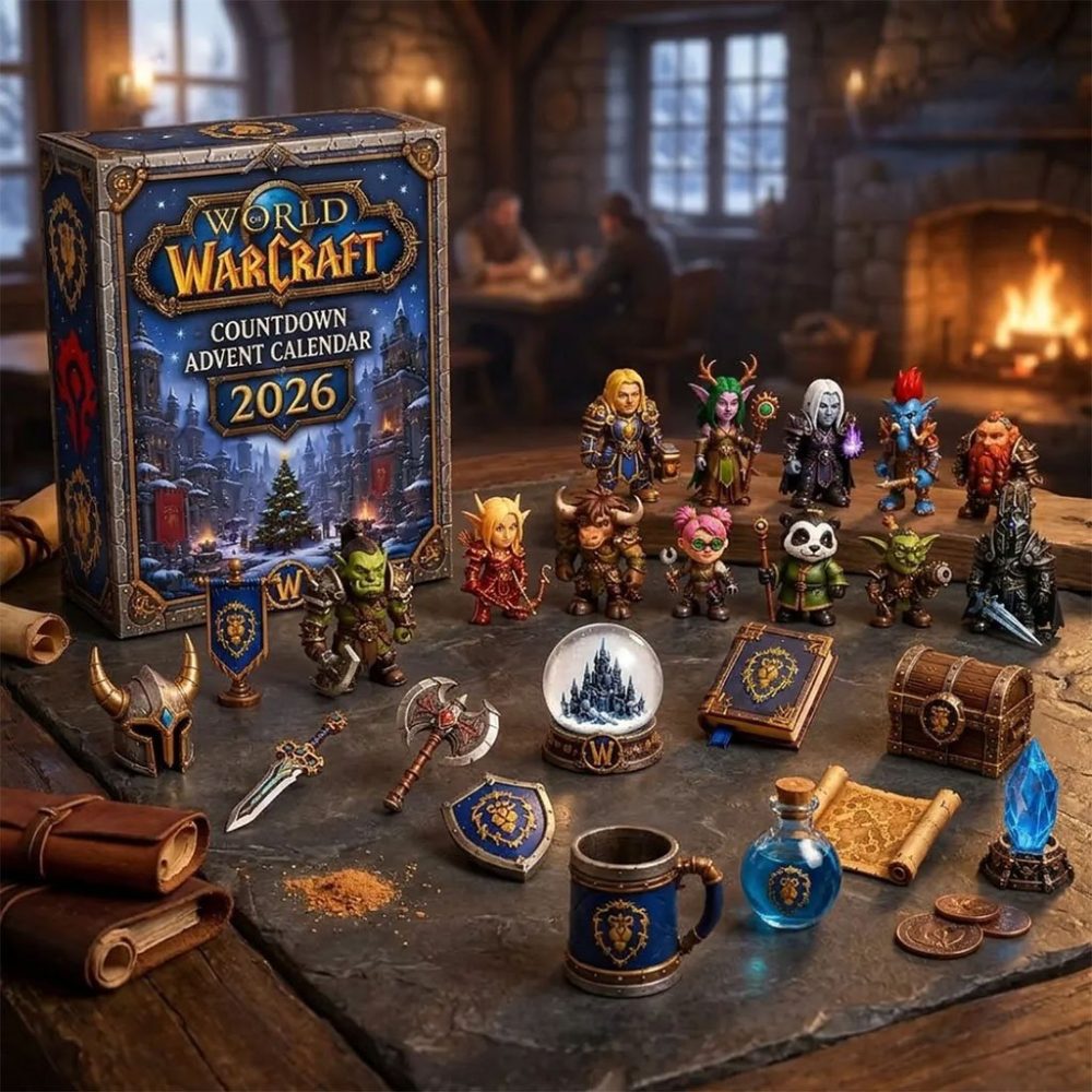 World Of Warcraft 2026 Countdown Advent Calendar Christmas Tree Hanging Decor Gift For Fans