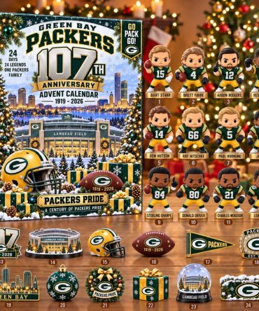 Green Bay Packers Football 2026 Anniversary Advent Calendar Green Bay Packers Merch Christmas Gift, 3D Acrylic Collectibles