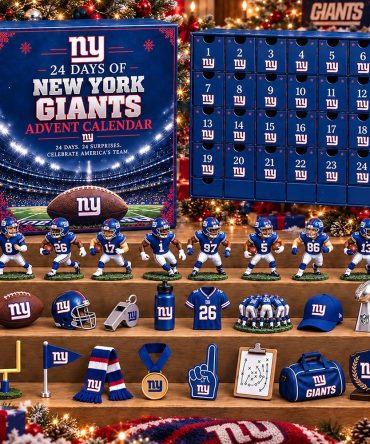 New York Giants 24 Days Christmas Advent 49Ers Pride Merch Christmas Countdown Gift, 3D Acrylic Collectibles
