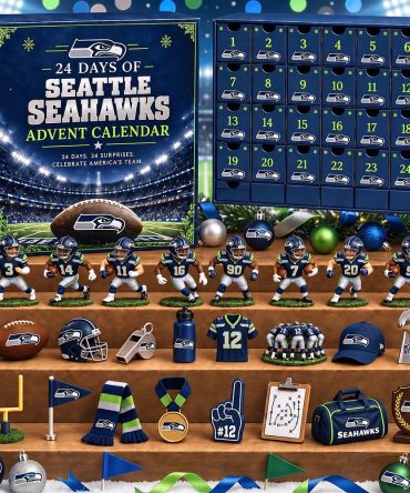 Seattle Seahawks 24 Days Christmas Advent Seahawks Pride Merch Gift For Football Fan, 3D Acrylic Collectibles