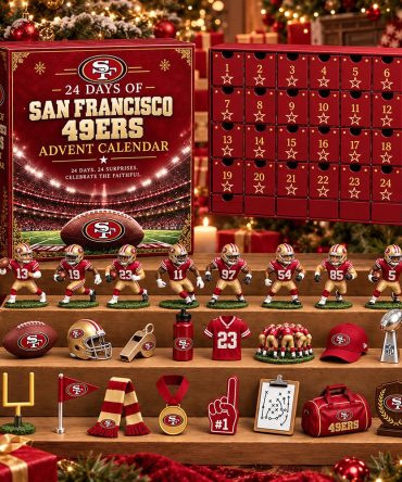 San Francisco 49Ers 24 Days Christmas Advent 49Ers Pride Merch Gift For Football Lovers, 3D Acrylic Collectibles