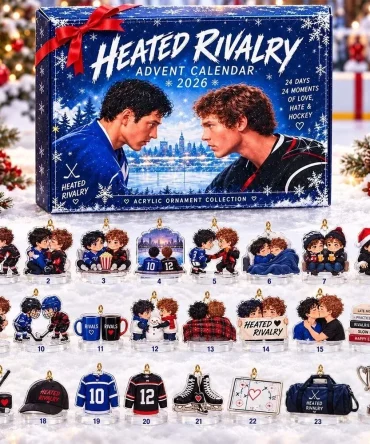 Heated Rivalry Advent Calendar 2026 24 Days Of Love Hate And Hockey Advent Calendar Xmas Gifts For Fans, 3D Acrylic Collectibles
