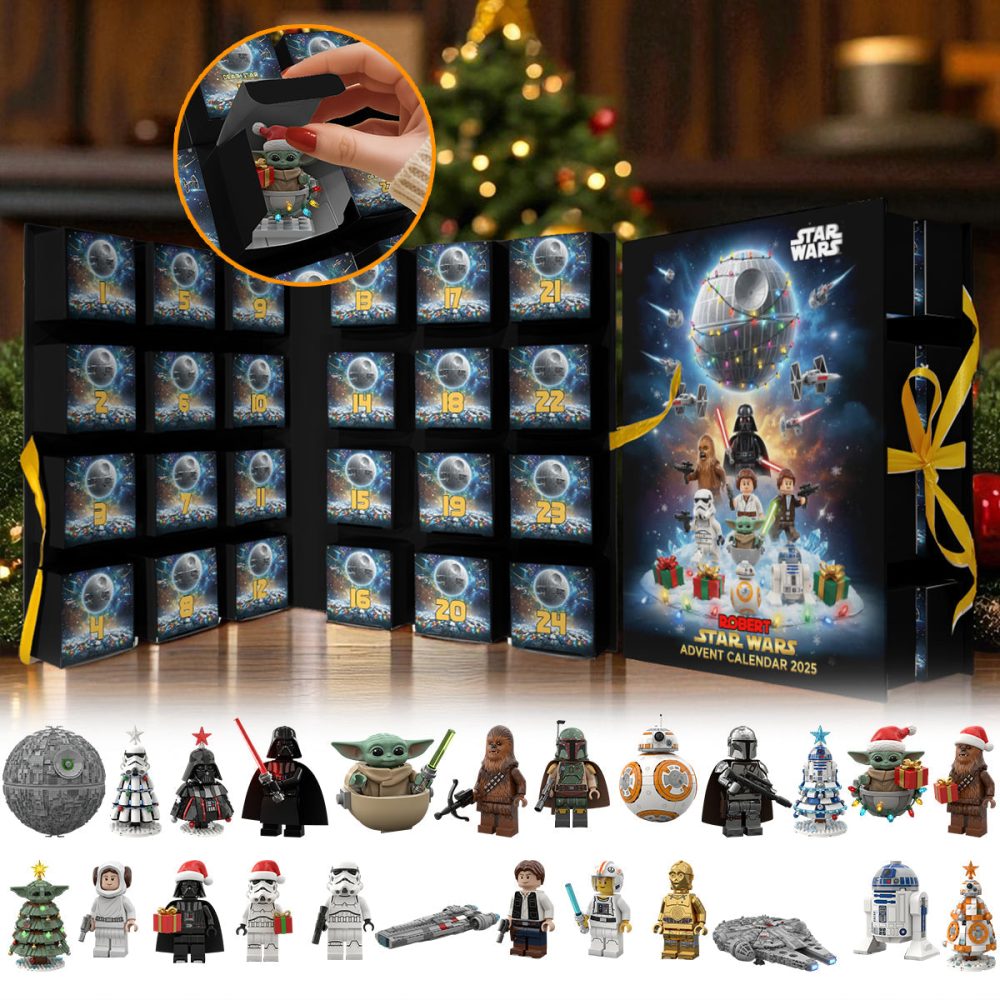 Personalized Star Wars Advent Calendar 2026 Movie The Force Be With You Holiday Celebration Gifts, 3D Acrylic Collectibles