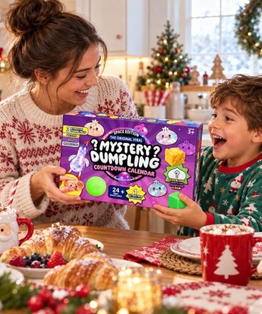 Mystery Dumpling Squishy Advent Calendar Christmas Eve Countdown Xmas Presents Ideas, 3D Acrylic Collectibles