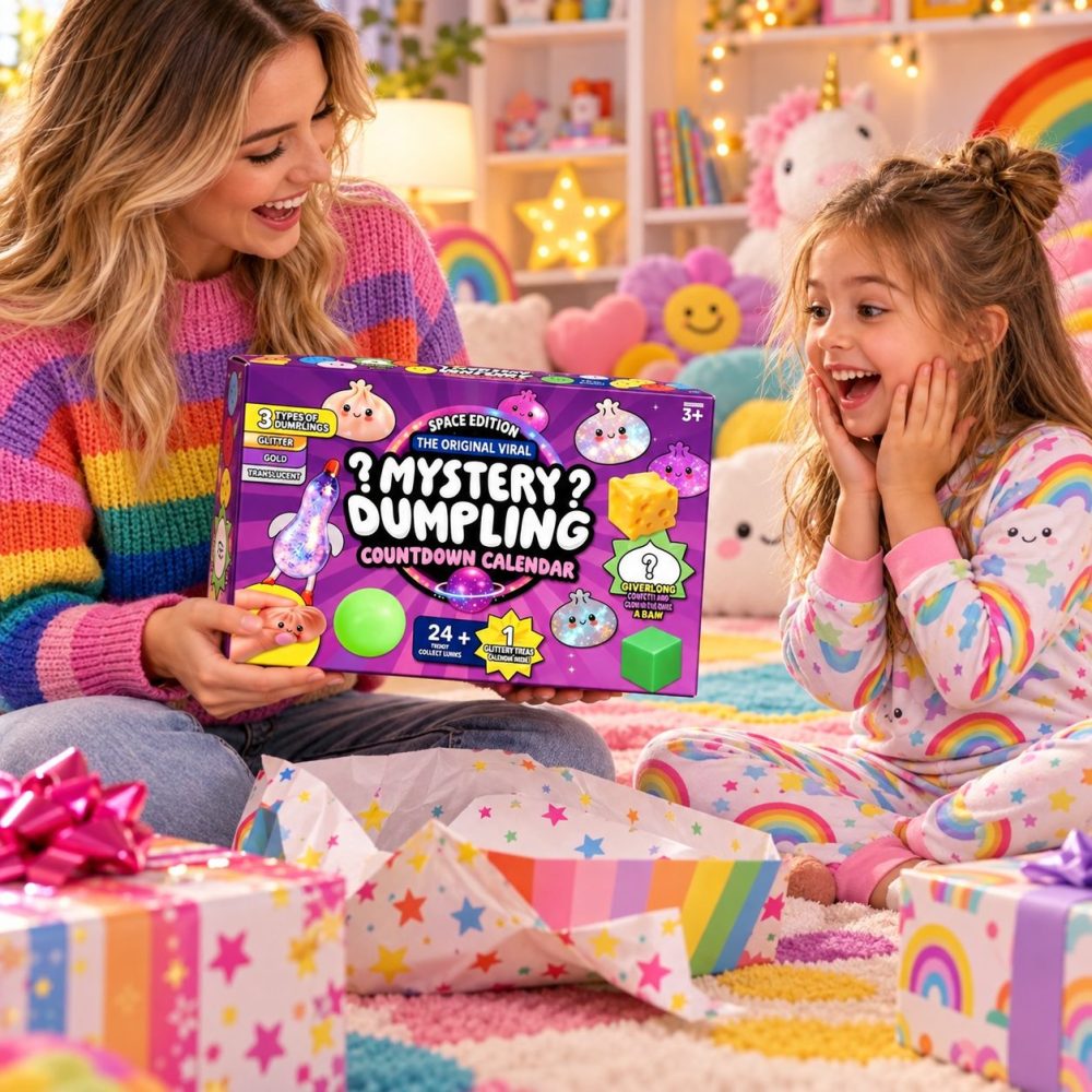 Mystery Christmas Dumpling Advent Calendar Xmas Countdown Christmas Gifts For Daughters, 3D Acrylic Collectibles
