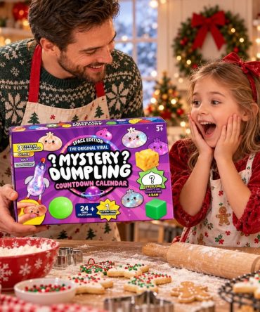 Christmas Mystery Dumpling Advent Calendar 2026 Xmas Countdown Christmas Gifts For Siblings, 3D Acrylic Collectibles