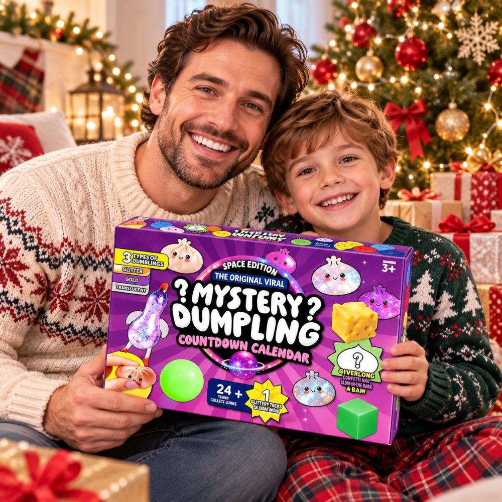 Dumpling Squishy Advent Calendar 24 Days Of Mystery Dumplings Blindbox Best Xmas Gifts, 3D Acrylic Collectibles