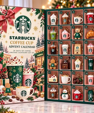 Starbucks Coffee Cup Advent Calendar 24 Days Of Coffee Christmas Countdown Starbucks Lover Gift, 3D Acrylic Collectibles