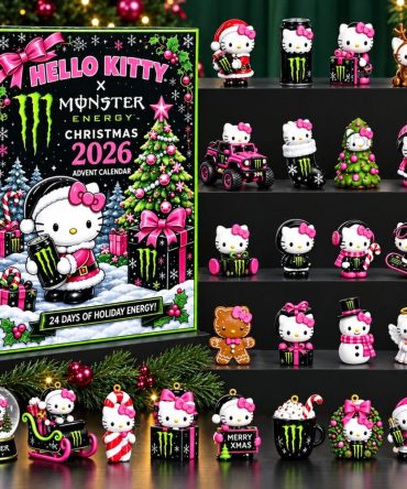 Hello Kitty X Monster Energy Advent Calendar 2026 Christmas Gift For Daughter, 3D Acrylic Collectibles